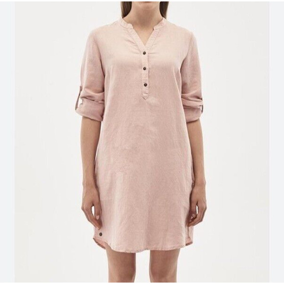 Express Dress Women's XS Pale Blush Pink Long Sleeve Convertible Mini - Picture 1 of 8